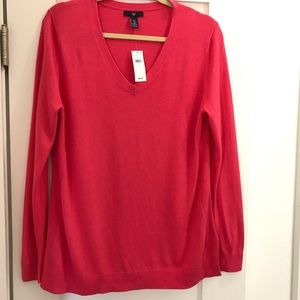 Women’s GAP v neck sweater size L NWT